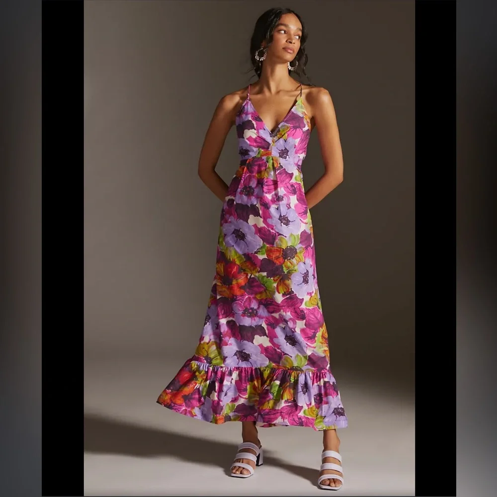 Plenty By Tracy Reese V-Neck Floral Maxi Dress - Picture 2 of 5